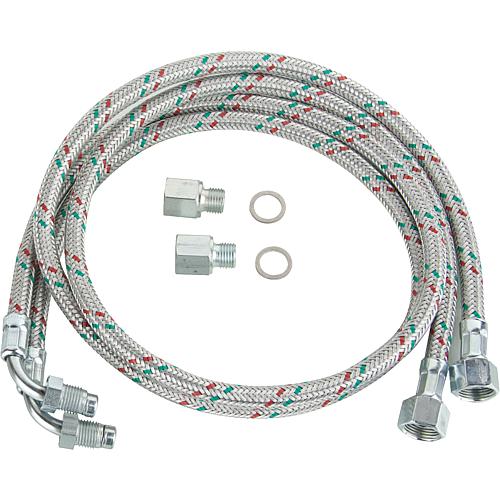 Ölbrennerschlauch-Set, passend für Wolf: NU-3-17-32, NU-3-40-50, HU-5-22-29, HU-5-37-45, (F,C) NU-(3)-17-32, (F,C)NU-(3)40-63, (F,C)HU-(5)-22-29