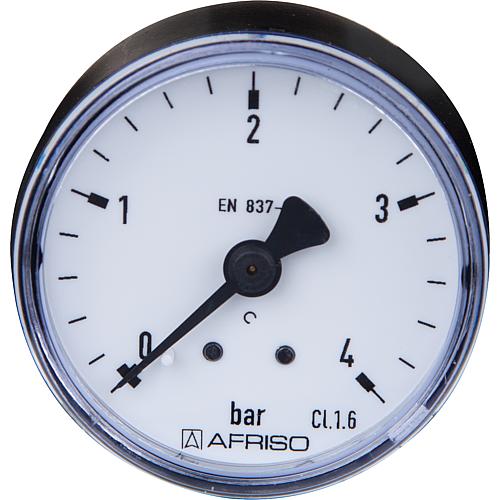 Rohrfeder-Manometer ø 50 mm, DN 8 (1/4") axial