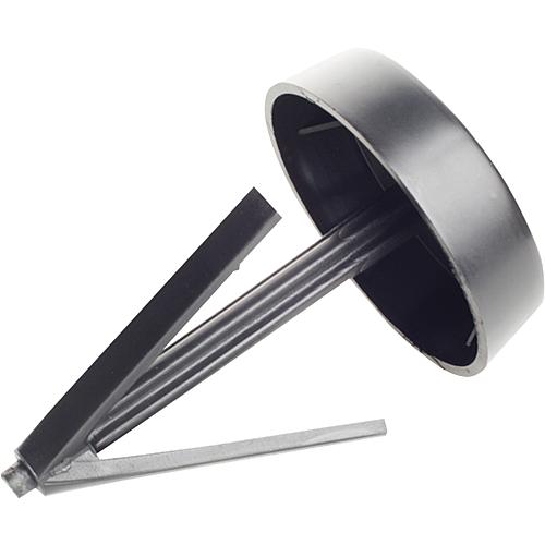 Mastkappe für Rohre Drm: 32-60mm, schwarz