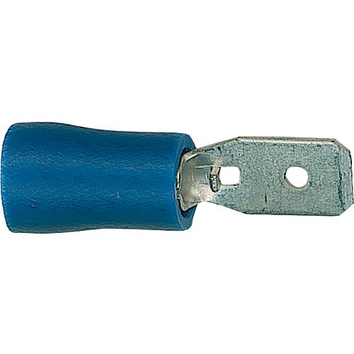 Flachstecker blau, halbisoliert