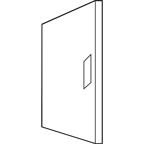 Kleinverteilertür passend zu A12A Aufputz, 1-reihig