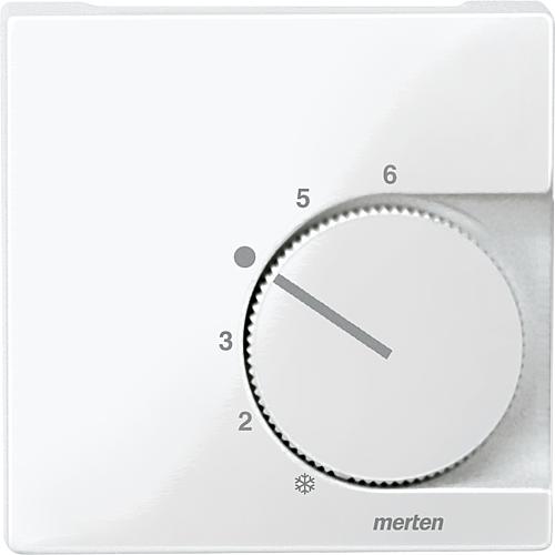 Zentralplatte für Raumtemperaturregler mit Wechselkontakt Serie M