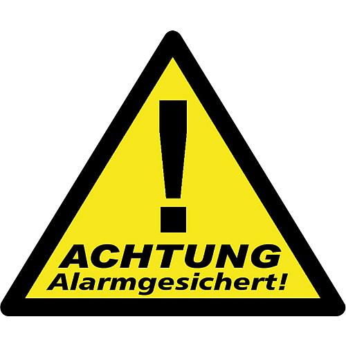 Aufkleber Alarmgesichert