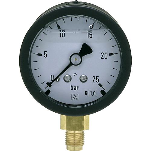 Rohrfeder-Manometer ø 50 mm, DN 6 (1/8") radial