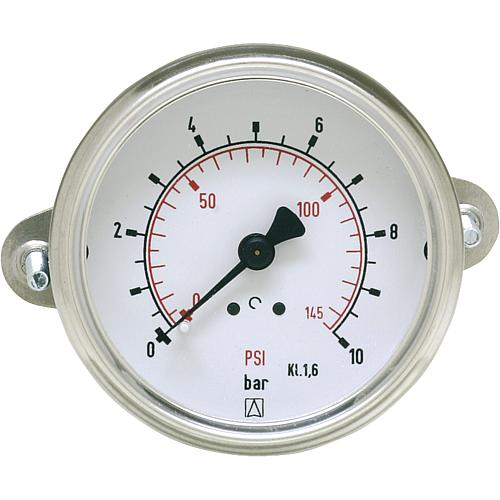 Rohrfeder-Manometer, ø 40 mm, DN 6 (1/8") axial, mit Dreikantfrontring