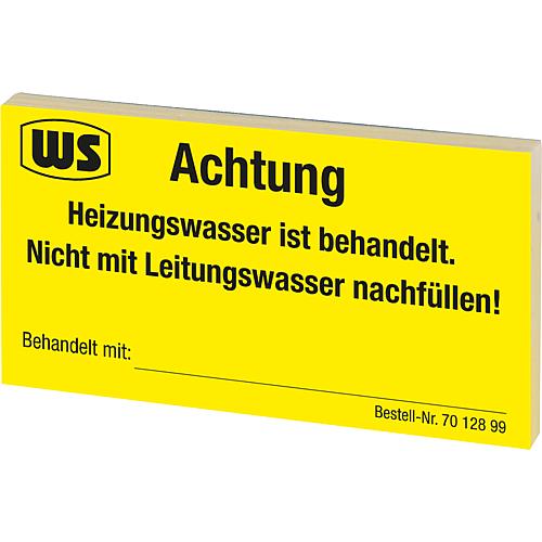 Hinweisaufkleber