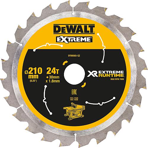 Kreissägeblatt DeWalt, XR Extreme Runtime, ø 210 x 30 mm