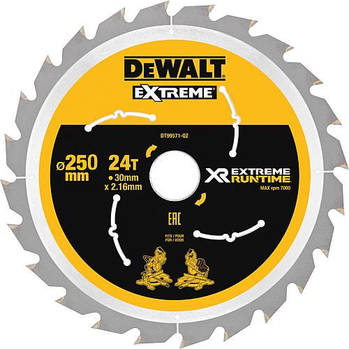 Kreissägeblatt DeWalt, XR Extreme Runtime, ø 250 x 30 mm