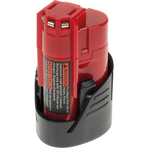 Wechselakku passend für Milwaukee, Li-Ion, 12 V, 2,5 Ah