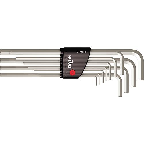 Sechskant-Stiftschlüssel-Set, lang, im Compact Halter, 11-teilig