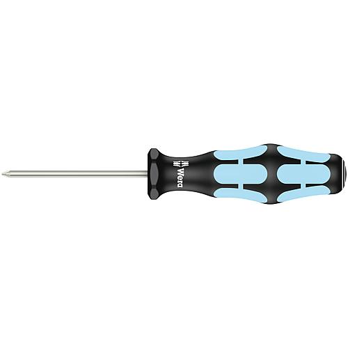 Pozidriv-Schraubendreher Edelstahl WERA, Klinge rund, Lasertip-Spitze