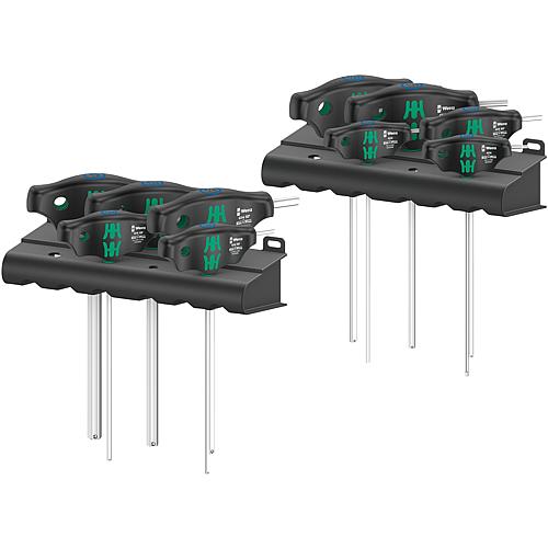 Quergriff-Sechskant-Schraubendreher-Set WERA, Hex-Plus, zöllig, langer und kurzer Schenkel, 10-teilig