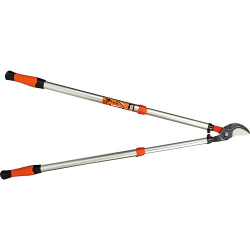 Teleskop-Bypass-Astschere PG-19-F, von 700 bis 900 mm ausziehbar, mit Zweikomponenten-Griffen