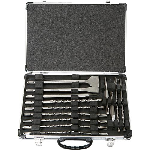 Hammerbohrer- und Meißel-Set, 17-teilig
