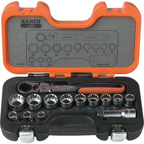 Durchsteck-Steckschlüssel-Set 19 mm (3/4