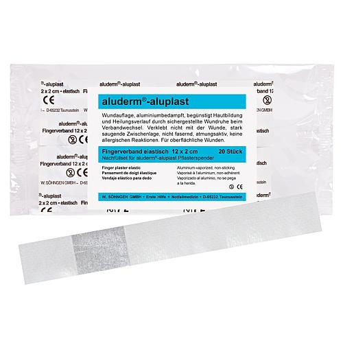 Fingerverbände 120 x 20 mm, Nachfüll-Set für aluderm®-Pflasterspender