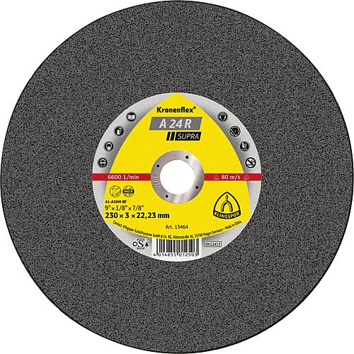 Trennscheibe Kronenflex® A 24 R Supra, gerade, für Stahl, Edelstahl und Guss