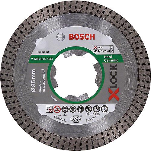 Trennscheibe Diamant für Fliesen aus Keramik, Porzellan und Feinsteinzeug mit X-Lock Aufnahme