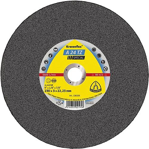 Trennscheibe Kronenflex® A 24 TZ SPECIAL, gerade, für Edelstahl, Stahl, Guss