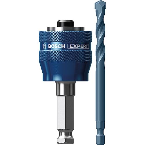 Adapter EXPERT PowerChange Plus mit Sechskant Aufnahme und Zentrierbohrer