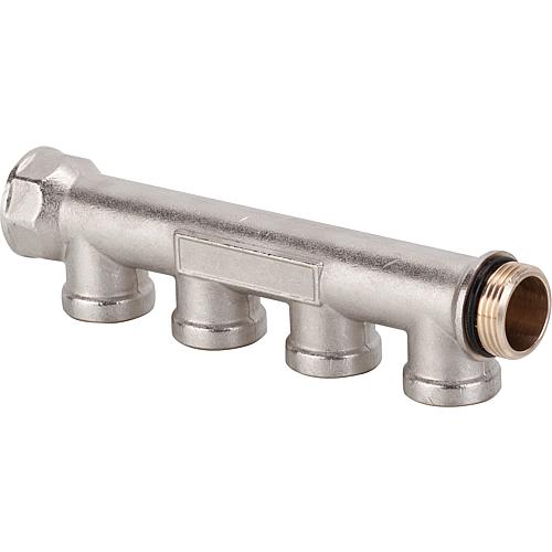 4-fach-Verteiler, vernickelt