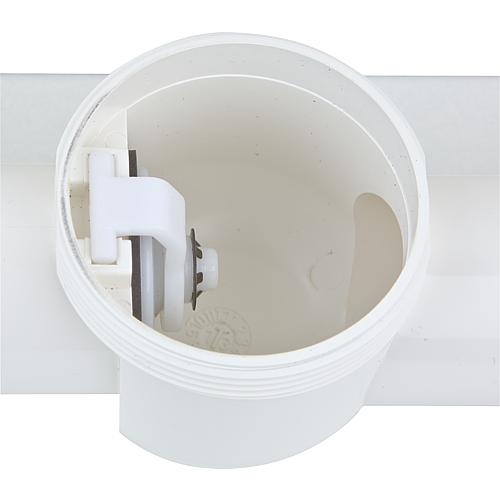 Kunststoff-Wandrohr mit Rückflussverhinderer