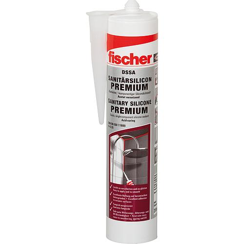 fischer Aktions-Set Sanitärsilikon DSSA, weiß