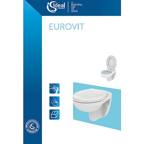 Wand-Tiefspül-WC Eurovit, spülrandlos