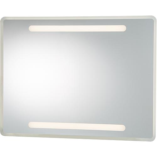 LED-Spiegel Eluco, mit Touchschalter, dimmbar