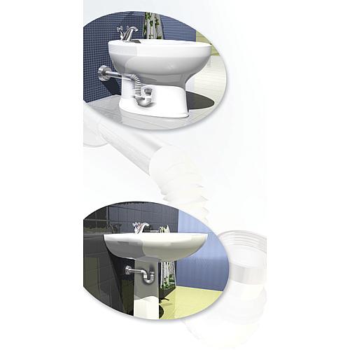 Flexibler Röhrensiphon verchromt