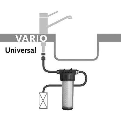 Trinkwasserfilter VARIO-HP VARIO Comfort mit IFP Puro Filterpatrone und Wasserhahnsatz WS8, Untertisch