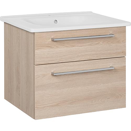 Waschtischunterschrank SURI1 mit Waschtisch aus Keramik, 650 mm Breite