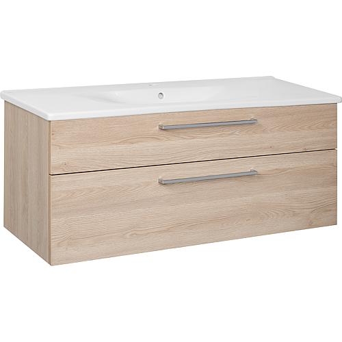 Waschtischunterschrank SURI1 mit Waschtisch aus Keramik, 1230 mm Breite