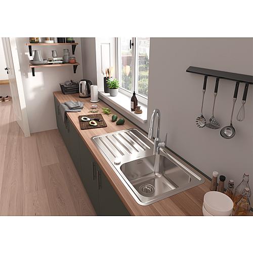Einbauspüle Hansgrohe 400 S4113-F400 mit Abtropffläche