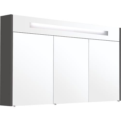 Spiegelschrank mit beleuchteter Zierblende, 1200 mm Breite