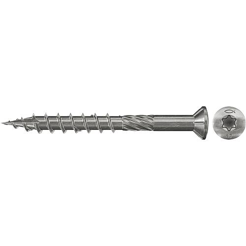 Fischer, Terrassenschrauben, Gewinde-ø d1: 5,0 mm, Kopf-ø: 7,5 mm, Edelstahl A2