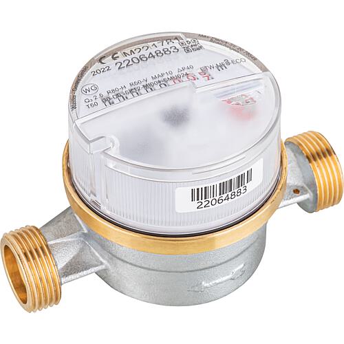 KW-Wohnungswasserzähler ETW-ECO Qn 2,5, L 130mm DN20(3/4") Inkl.Eich-und Konformitätsentgeld