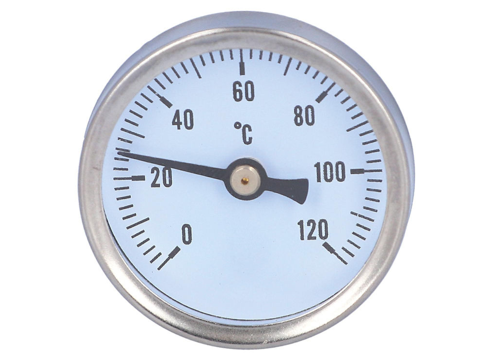 Thermometer 0-120°C passend für: Kugelhahn eck- und durchgangsform