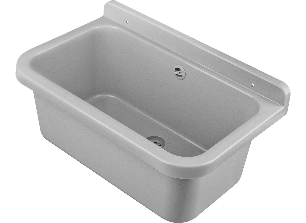 Kunststoff - Ausgussbecken grau, 550x340x210mm
