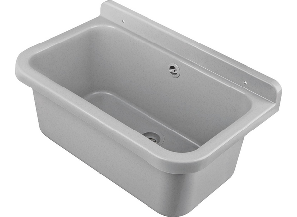 Kunststoff - Ausgussbecken grau, 550x340x210mm