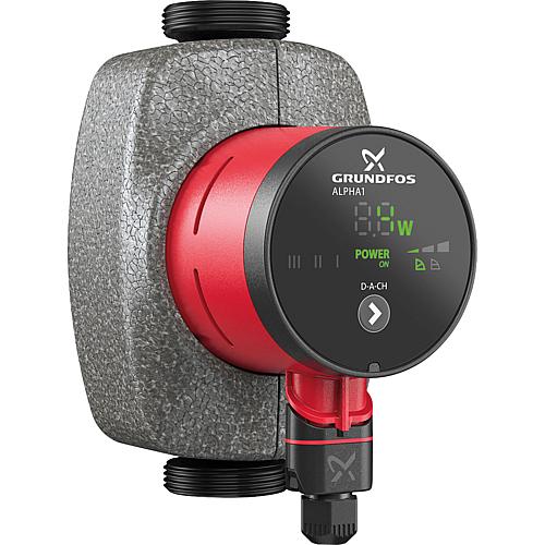 Umwälzpumpe Grundfos Alpha 1 25-60, DN25(R1"), PN10, 230V, Baulänge 130mm