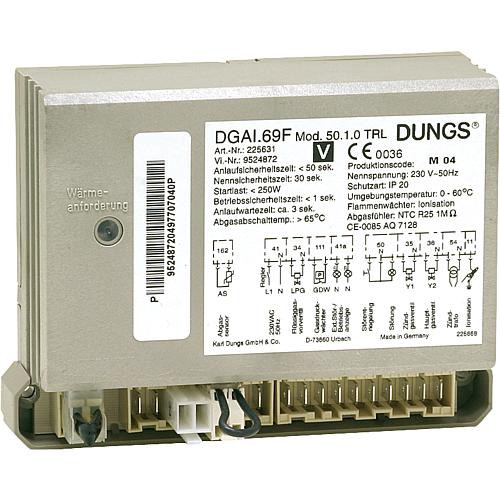 Gasfeuerungsautomat DGAI.69F passend für Viessmann Vitogas 100, Typ GS1, 11 bis 60 kW, Vitogas 300, Typ GS3, Atola-RN, Typ ARN und AVB, Litola, Typ LV, LVB und LVR, Rexola-triferral, Typ RTF