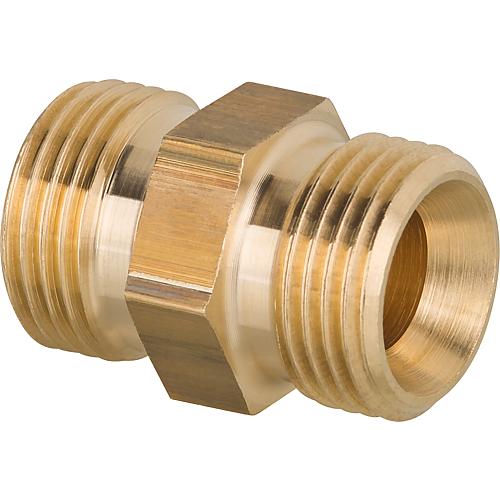 Doppelnippel beiderseits DN 10 (3/8") mit Innenkonus 60°