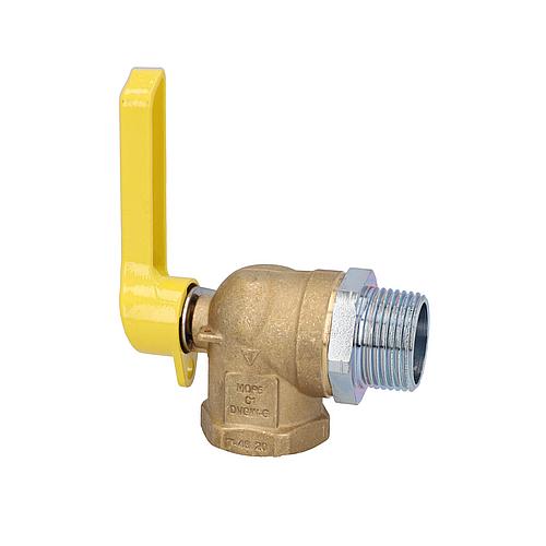 Gasabsperr-Kugelhahn für Zweirohrzähler