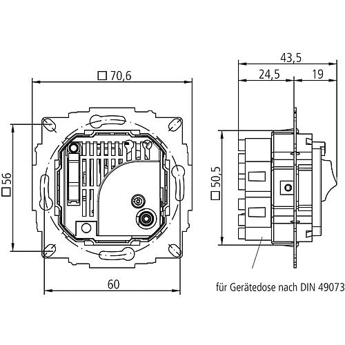 Raumthermostate RAM 741-748 RA (Unterputz)