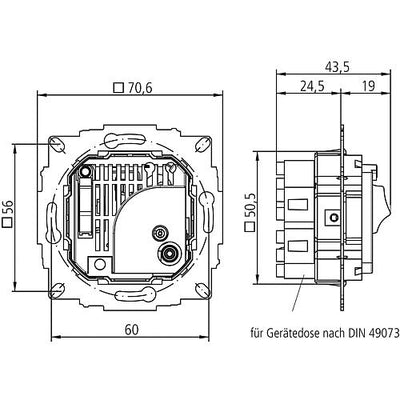 Raumthermostate RAM 741-748 RA (Unterputz)