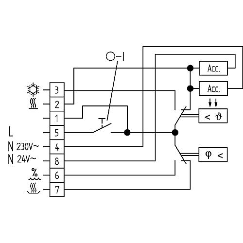 Hygrothermostat HYG-E 7001