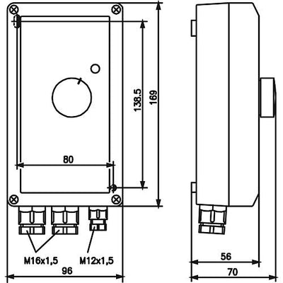 Temperaturregler für Wandmontage ETR 77