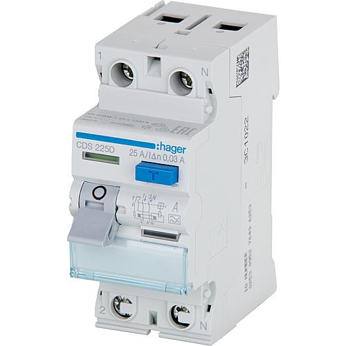 FI-Schalter DFS 4, Typ A, unverzögert, Ausführung mit Quickconnect (einrastend)