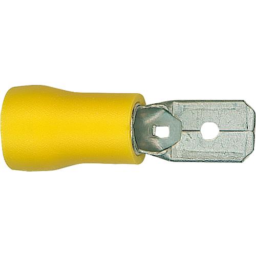 Flachstecker gelb, halbisoliert
